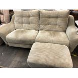 SUPERB QUALITY G PLAN TWO SECTION RECLINING SOFA,