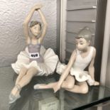 NAO FIGURE 515 OF THE SEATED BALLERINA AND ONE OTHER