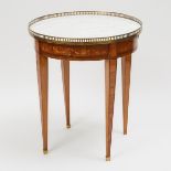 French Kingwood Inlaid Mahogany Lamp Table, 19th/early 20th century