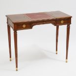 Small French Mahogany Writing Table, 19th century, 30 x 35.5 x 16.75 in — 76.2 x 90.2 x 42.5 cm