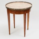French Kingwood Parquetry Lamp Table, 19th/early 20th century