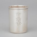 Russian Silver Small Beaker, Ivan Morozov, St. Petersburg, c.1899-1900, height 2.5 in — 6.4 cm