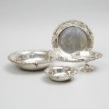 Group of Four American Silver 'Grande Baroque' Pattern Dishes, Wallace Silversmiths, Wallingford, 20