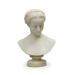 Odoardo Fantacchiotti (Italian, 1811-1877), BUST OF PANDORA, height 19.1 in — 48.5 cm