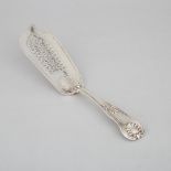 William IV Silver Kings Pattern Fish Slice, Jonathan Hayne, London, 1831, length 12.2 in — 31 cm