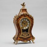 Louis XV Style Ormolu Mounted Rosewood Marquetry Bracket Clock, mid 20th century, height 18.5 in — 4