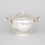 American Silver Soup Tureen, George C. Shreve & Co., San Francisco, Ca., late 19th century, width 10
