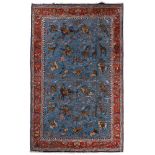 Qum Wool and Silk Hunting Carpet, Persian, c.1960, 10 ft 10 ins x 7 ft 6 ins — 3.3 m x 2.3 m