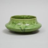 Macintyre Moorcroft Green Glazed Prunus Bowl, dated 1912, height 3 in — 7.5 cm, diameter 7.7 in — 19