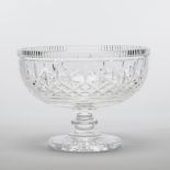 Waterford Pedestal-Footed Bowl, 20th century, height 8 in — 20.3 cm, diameter 10.8 in — 27.5 cm