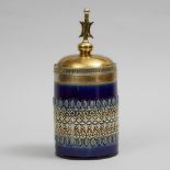 Doulton Lambeth Stoneware Tobacco Jar, late 19th century, height 11 in — 28 cm