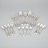 Group of Canadian Silver Mainly Fiddle Pattern Flatware, Montreal, Que., 19th century (20 Pieces)