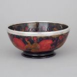 Moorcroft Pomegranate Bowl, c.1920, height 3.7 in — 9.5 cm, diameter 8.3 in — 21 cm