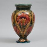 Large Macintyre Moorcroft Cornflower Vase, c.1910-13, height 17.3 in — 44 cm