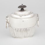 Late Victorian Silver Tea Caddy, Barker Bros., Birmingham, 1899, height 4.8 in — 12.3 cm