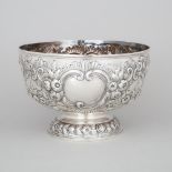 Late Victorian Silver Footed Bowl, Rowlands & Frazer, London, 1898, height 7.1 in — 18 cm, diameter