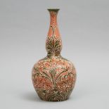 Macintyre Moorcroft Florian Cornflower Vase, c.1900, height 13.2 in — 33.5 cm