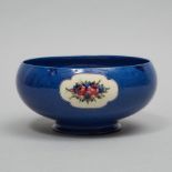 Moorcroft Floral Panels Fruit Bowl, c.1916-18, height 4.4 in — 11.2 cm, diameter 9.1 in — 23 cm