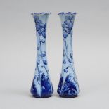 Pair of Macintyre Moorcroft Florian Violet Vases, c.1898, height 9.8 in — 25 cm (2 Pieces)