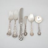American Silver ‘Versailles’ Pattern Flatware, Gorham Mfg. Co., Providence, R.I., c.1900 (52 Pieces)