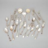 Group of Georgian and Victorian Silver Flatware, 18th/19th century (27 Pieces)
