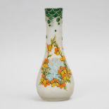 Legras Enameled Cameo Glass Vase, early 20th century, height 11.6 in — 29.5 cm