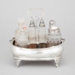 George III Silver Eight-Bottle Cruet, Charles Chesterman, London, 1810, height 8.3 in — 21 cm