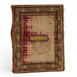 Victorian Renaissance Style Ormolu Mounted Velvet Folio Album Blotter Cover, c.1900, 16.1 x 12.5 in