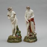 Pair of Continental Porcelain Figures of Venus and Apollo, late 19th/early 20th century, height 14.4