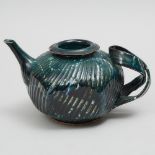 Kayo O'Young (Canadian, b.1950), Green Glazed Teapot, 1993, length 9.8 in — 25 cm