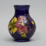 Moorcroft Clematis Vase, 24/200, dated 1982, height 9.4 in — 23.8 cm