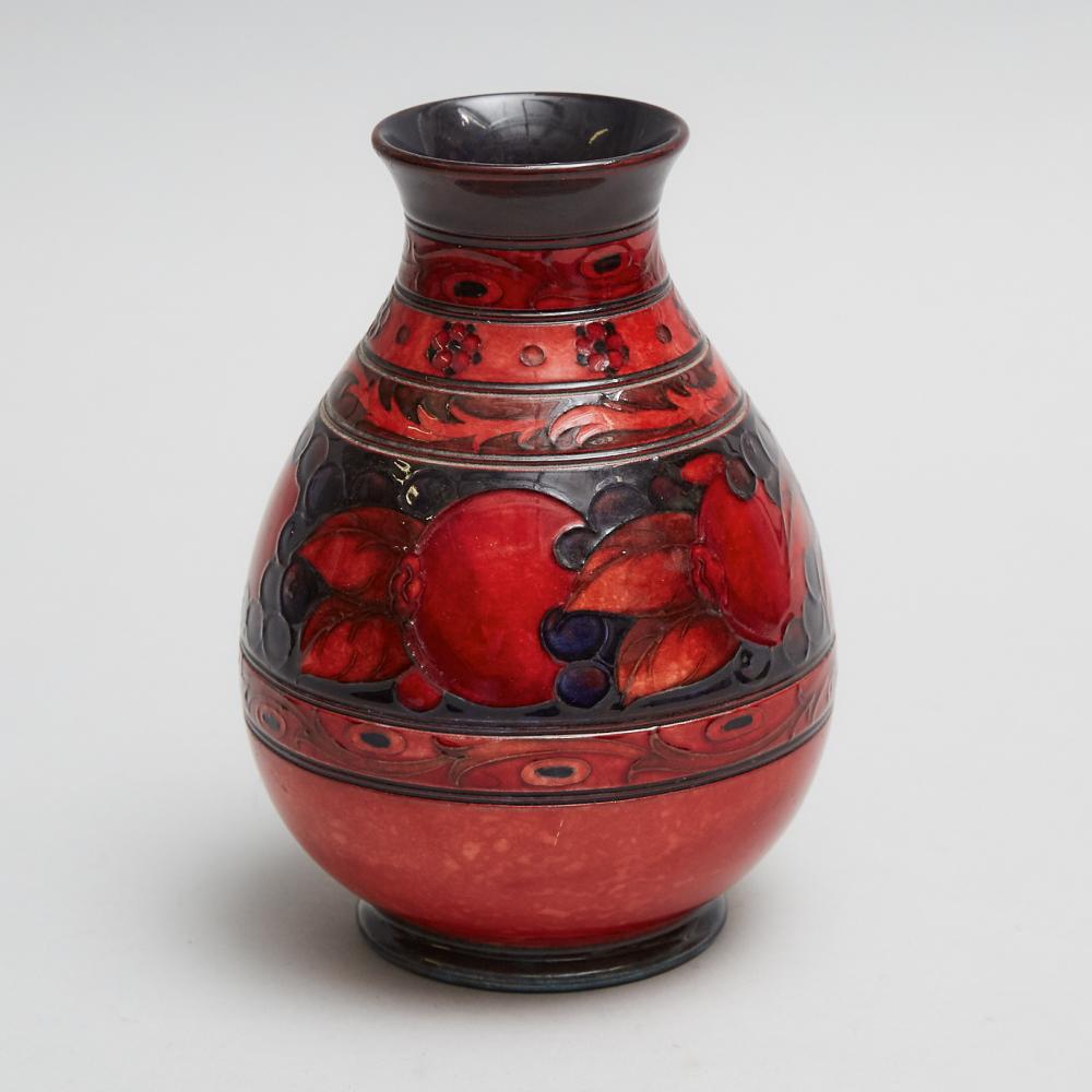 Moorcroft Flambé Banded Pomegranate Vase, c.1925-30, height 7.1 in — 18 cm