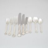 Canadian Silver ‘Chantilly’ Pattern Flatware Service, Henry Birks & Sons, Montreal, Que., 20th centu