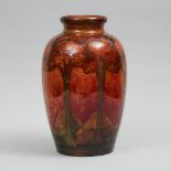 Large Moorcroft Flambé Eventide Vase, c.1924, height 18 in — 45.5 cm