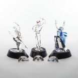 Swarovski Crystal ‘Magic of Dance’ Trilogy: Isadora, Antonio and Anna, 2002/2003/2004, largest heigh