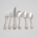 American Silver 'Normandy Rose' Pattern Flatware Service, Northumbria Silver Co., 20h century (74 Pi