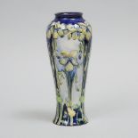 Macintyre Moorcroft Florian Violets Vase, c.1900, height 8.7 in — 22 cm