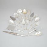 Group of North American Silver Flatware, late 19th/20th century, largest length 12.6 in — 32 cm (16