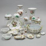 Group of Herend Porcelain, 20th century, largest height 8.1 in — 20.5 cm (21 Pieces)