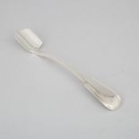 Victorian Silver Fiddle and Thread Pattern Stilton Scoop, William Theobalds, London, 1841, length 10