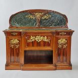 Louis Majorelle French Art Nouveau Ormolu Mounted Mahogany and Rosewood Sideboard, 19th/early 20th c