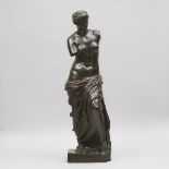 Large Patinated Bronze Model of the Venus de Milo, early 20th century, height 39.3 in — 99.8 cm