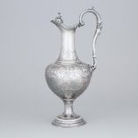 American Silver Plated Ewer, late 19th century, height 14.6 in — 37 cm