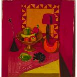 Leon Francesco Morrocco (1942-), STILL LIFE WITH FEZ, 1999, Oil on canvas; signed and dated '99 uppe