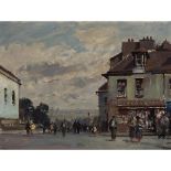 Edward Seago (1910-1974), A STREET CORNER- MONTMARTRE, Oil on masonite board; signed lower left, tit