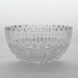 Roden 'Norman' ('Alhambra') Pattern Cut Glass Berry Bowl, c.1910, height 4.5 in — 11.5 cm, diameter