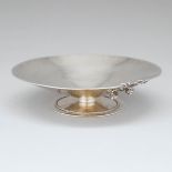 English Silver Footed Dish, Charles Boyton & Son, London, 1930, height 1.3 in — 3.2 cm, diameter 4.8