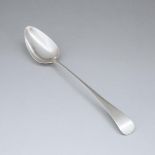 George III Silver Old English Pattern Serving Spoon, John Hampston & John Prince, York, 1796, length