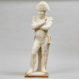 French Marble Figure of Napoleon, after the model by Emile Guilemin (1841-1907)