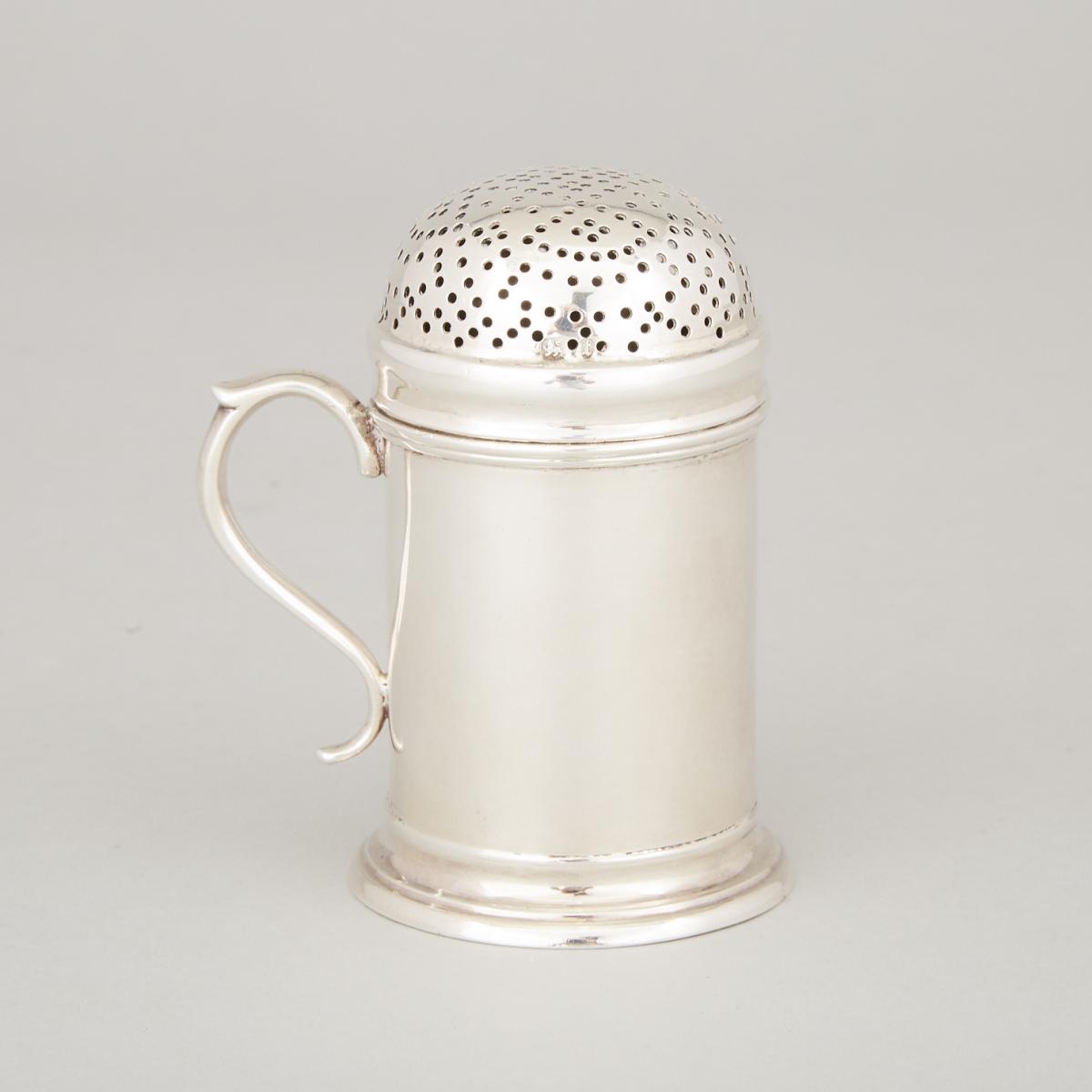 Victorian Silver Kitchen Pepper, George Nathan & Ridley Hayes, Birmingham, 1893, height 3.7 in — 9.5 - Image 2 of 2